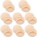 8 Pairs Forefoot Pads Reusable Ball of Foot Cushions Foot Fabric High Heels Pads Women Invisible Toe Socks for Prevention Pain Relief
