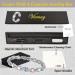 Vicmag Lymphatic Drainage Magnetic Bracelets for Women | Titanium Steel Brazaletes | Adjustable with Removal Tool | 7X Magnetic Ring | Gift Box | Coloured Heart Crystal - Buy Online on GoSupps.com