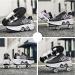 LDTXH Double-Row Deform Wheel Automatic Walking Shoes | 2 in 1 Roller Skate | Removable Pulley Skates for Girls Boys | Outdoor Parkour Shoes | Black Powder - US 9 - Buy Online on GoSupps.com
