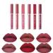 6Pcs Liquid Lipstick Makeup Set - Nude & Bright Lip Gloss, Long-Lasting, High Pigmented, Waterproof, Matte Finish - Buy Online on GoSupps.com