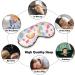 Watercolor Rainbows & Clouds Sleep Mask | Adjustable Eye Cover for Men & Women | Light-Blocking Cartoon Sleeping Mask - Buy Online on GoSupps.com