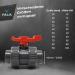 VIALIA 40mm PVC Ball Tap - Double Union Shut-Off Valve for Pool & Pond Construction | Ideal for Aquaristics & PVC Pipe Connections - Buy Online on GoSupps.com