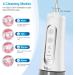 JNGOODS Cordless Water Dental Flosser - 300ml Rechargeable Oral Irrigator IPX7 Waterproof 4 Modes 4 Jet Tips Portable for Travel & Home Use (White - Buy Online on GoSupps.com