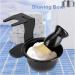 Complete Men's Shaving Kit - Synthetic Brush Stand & Bowl | Exfoliating Bristles for Ultimate Shaving Experience - Buy Online on GoSupps.com