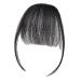 Clip In Bangs Clip In Bangs Human Hair Clip on Flat Neat Bangs Bangs Hair Clip Human Hair Air Bangs Natural Bangs Clip In Hair Extensions For Daily Wear Women Daily Dates Parties Weddings Natural black - with sideburns