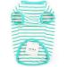 Zweitea Summer Dog Shirts for Small Dogs - Breathable Striped Tank Tops Soft Cotton Sleeveless T-Shirts for Puppies Cats & Chihuahuas - Stylish Green Pet Clothing - Buy Online on GoSupps.com