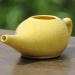 HealthGoodsIn Ceramic Neti Pot - 225 ml Water Capacity - Crackle Pattern Yellow - Buy Online on GoSupps.com