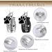 KALIONE 2 Pcs Pet Urns Keychain Dog Urns for Ashes Dogs Ashes Keepsake Stainless Steel Small Pet Urns for Dogs Cat Ashes Urns with Storage Bags Pet Cremation Jewelry Pend Paw Print Urn - Buy Online on GoSupps.com
