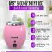 Massage Oil Lotion Bottle Warmer - Auto-Temperature Pink Rose | International Shipping - Buy Online on GoSupps.com