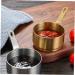 MAGICLULU 5pcs Stainless Steel Sauce Cup Sauce Container Stainless Steel Seasoning Cup Mini Condiments Food Portioner Ketchup Dipping Bowls Sauce Bowl with Handle Pinch Dip Cups Household mediumx5pcs Goldenx5pcs - Buy Online on GoSupps.com