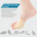 360 RELIEF Silicone Bunion Corrector with Gel Pads - Big Toe Separator for Hallux Valgus Pain Relief | 1x Pair Beige Small - Scientific Bunion Correction - Buy Online on GoSupps.com