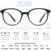 MODFANS Women Reading Glasses - 4 Pack Large Round Frames with Spring Hinges & Pouches - Stylish 1.5x Magnification in Mixed Colors - Buy Online on GoSupps.com