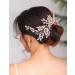 Deniferymakeup Rose Gold Bridal Hair Comb Sparkly Rhinestones Wedding Hair Comb Pearl Bridal Headpiece Rose Gold Hair Accessories for Women and Girls (Rose Gold) - Buy Online on GoSupps.com