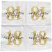 20 White Gold Black Napkins for 18th Birthday Celebration - 33x33 cm | Premium Quality Party Supplies - Buy Online on GoSupps.com