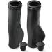 MARQUE Ergo Bike Handlebar Grips  Non-Slip Bike Handle Grip with Ergonomic Comfort Design for Bicycle Flat Handle Bar  Fit Mountain Bike, E-Bike, Hybrid, City Commuter Bikes, Scooter Ergo Black