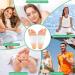 100Pcs Detox Foot Pads for Stress Relief & Better Sleep | Natural Ingredients Bamboo Vinegar & Ginger | Deep Cleansing Foot Patch (White) - Buy Online on GoSupps.com