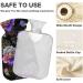 Hot Water Bottle 2L with Peony Flower Cover - Pain Relief & Hand Feet Warmer for Winter - Buy Online on GoSupps.com
