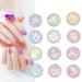 12 Jars Nail Art Glitter Sequins Set DIY Nail Art Stickers Manicure Decoration for Face Body Glitters Makeup Party Masquerade