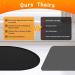 Ldyoen Silicone Dog Bowl Underlay & Cat Feed Mat - Waterproof Slip-Resistant Large 48x30cm - Ideal for Dogs & Cats - Black - Buy Online on GoSupps.com