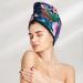 Tropical Flowers Coral Velvet Dry Hair Cap | Quick-Dry Hair Towel Wrap for Travel & Home - Perfect for Men & Women - Buy Online on GoSupps.com