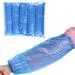 100 x Disposable Water-Resistant Arm Cover Sleeves with Elasticated Wrist - Blue - Buy Online on GoSupps.com