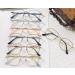 Newada Oversized Metal Reading Glasses for Men & Women - Blue Light Blocking Square Glare-Free (+2.50 Black-Silver) - Buy Online on GoSupps.com
