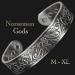 Wide Copper Magnetic Bracelet for Men Copper Wristband Pewter Plated Holistic Magnetic Band with 6 Strong Magnets Adjustable- Viking Eagle -VEP (M: Wrist 16.5-19.5cm/6.5-7.7") - Buy Online on GoSupps.com