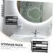 Buy Cabilock 4-Piece No-Drill Toothpaste Rack & Shower Organizer - Stylish Bathroom Storage Solution - Buy Online on GoSupps.com