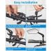 Universal Bicycle Mirrors HD - 2 Pack 360 Rotatable Rear View Mirrors for E-Bikes & Scooters - Left & Right Compatible - Buy Online on GoSupps.com