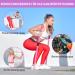 Marioota Long Fabric Fitness Straps Set - 3 Resistance Tapes with Handles & Door Anchors - Blue Pink Purple - Ideal for Home & Gym Workouts - Buy Online on GoSupps.com
