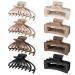 8 Pack Large Claw Clips for Thick Hair 4.1'' 4.7'' Hair Claw Clips Variety Pack for Women Nonslip Large Hair Clips for Thick Hair Neutral Claw Clips Strong Hold Jaw Clips for Hair