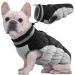 Kuoser waterproof dog coat cold weather winter warm jacket for small medium -sized dogs cozy dog sweater with fleece lined reflective puppy winter vest pet clothing m black