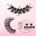 Shop Russian Strip Lashes - 10 Pairs D Curly Fluffy 15MM Wispy 3D Faux Mink Lashes - International Shipping Available - Buy Online on GoSupps.com