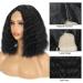 CLIONE Deep Wave Bob Lace Wig 12 - Short Synthetic Wigs for Black Women - Natural Black Color - Curly Bob Lace Front Wig - Buy Online on GoSupps.com