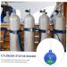 Hemoton Cable Rods 3pcs Signage Emblems Labels Hospital Cylinder Status Sign Cylinder Status Plate Oxygen Tank - Buy Online on GoSupps.com