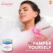 Lisseau Fluffy Whipped Soap with Shea Butter | Berry Blossom | 190g | Ideal as Body Wash Shower Fluff Shower Cream Shaving Cream & Bubble Bath Soap + SOL Sticker - Buy Online on GoSupps.com