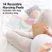 KeaBabies Comfy Nursing Pads - 14 Pack Pastel Touch | Soft & Absorbent - Buy Online on GoSupps.com