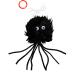 Classic Pet Products Furry Spider Cat Toy Black