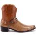 Jazame Men's Western Ankle High Cowboy Motorcycle Riding Boots - Brown Snake | Size 7 - Buy Online on GoSupps.com