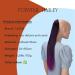 Caisha 60cm Braid Ponytail Extensions - Smooth Black Purple Mix #1T3700 | Premium Hair Extensions for International Shipping - Buy Online on GoSupps.com