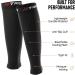 Calf Compression Sleeves Unisex - Leg & Shin Splints Support for Running, Cycling, Gym - L-XL Black - Buy Online on GoSupps.com
