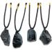 Buy Oralgo Irregular Stone Trailer Necklace - Unique Black Tourmaline Choker & Long Sweater Chain for International Shipping - Buy Online on GoSupps.com
