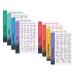 Postermate - Professional Fitness Poster for Training - 8 Set - 51 x 76 cm - Different sports exercises - Perfect for body weight homegym dumbbell barbell yoga kettlebell stretching 20 x 30 inch