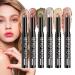 Creamy Eyeshadow Stick - 6X Eye Shine Stick | Matte & Shiny Long Lasting Pencil Eye Base For Intense Daily Look & Evening Eyeshadow