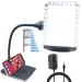 MagniPros 4X Magnifying Glass with Bright LEDs and Stand, Flexible Gooseneck Magnifying Desk Lamp w/USB Fast Charge & Tablet Stands for Reading Fine Print, Painting, Sewing, Crafts & Close Work 4X Magnifying Lamp