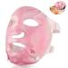 FOMI Hot Cold Gel Face Contoured Ice Mask Care | Flexible Cooling Full Facial Mask for Headache Migraine Sinus Acne Swollen Face Stress Dark Circles Relief | Fabric Backing