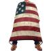 Shop Vintage American Flag Barber Cape - Waterproof Salon Hairdresser Cape for Men & Women - Adjustable Snap Closure for Home & Salon Use - Buy Online on GoSupps.com