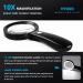 HYOIIO 10x Magnifying Glass with Light  Lighted Magnifying Glass 10X with 12 LED Lights for Seniors Kids- Large Magnifying Glass for Reading  Inspection  Coins  Jewelry  Explorin 10x-black - Buy Online on GoSupps.com