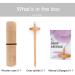 DICHA 3 Inch Drop Spindle Kit with Tutorial for Beginners - Wooden Spindles for Weaving and Spinning - Perfect Spinner Gifts in Gift Box - Buy Online on GoSupps.com