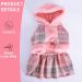 Yikeyo Small Dog Sweater Dress for Winter | Pink Fleece Puppy Hoodie | Size Medium (5-8lbs) | Pet Clothing for Girl Dogs - Buy Online on GoSupps.com